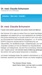 Mobile Screenshot of dr-claudia-schumann.de